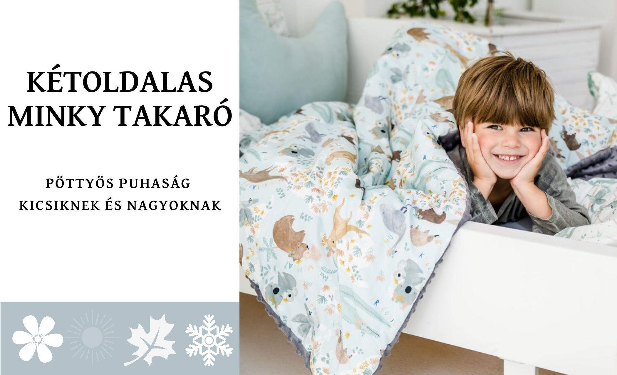 kétoldalas minky takaró